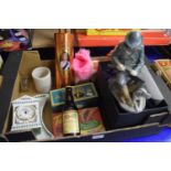 Mixed Lot: Royal Copenhagen figure of a man and his dog together with vintage collectors ales,