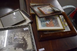 Quantity of assorted picture, photograph frames and a mirror