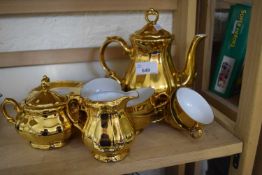 German gilt glazed tea set