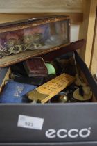 Mixed Lot: Assorted Bygones to include pin cushion, whistles, magnifiers, rulers etc