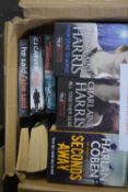 Books to include assorted crime fiction - Harlen Coben, Charlene Harris and others