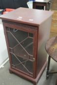 Single door glazed display cabinet