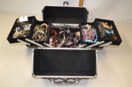 Box of assorted costume jewellery and accessories
