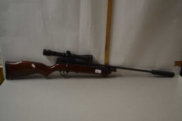 SMK 5.5mm air rifle with telescope, C02 model