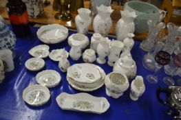 Quantity of Aynsley Wild Tudor pattern ceramics to include range of various vases, covered jars, pin