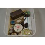 Box of mixed pill boxes etc