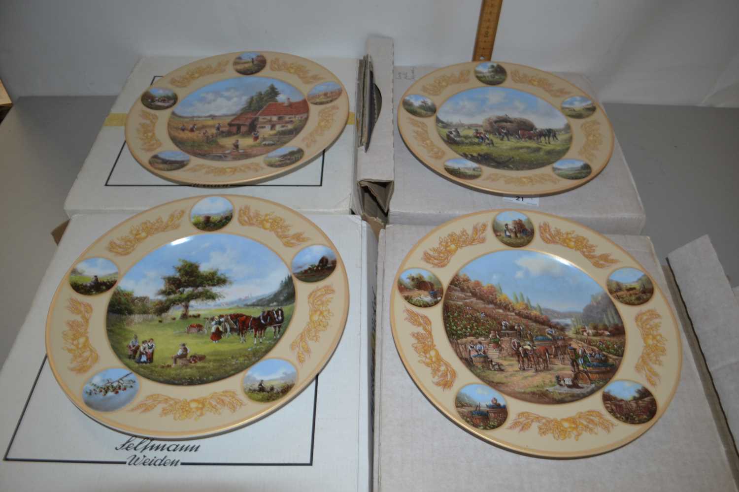 Collection of German boxed collectors plates