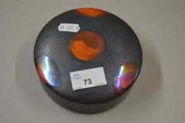 Black glazed Poole Pottery covered box