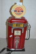 Retro American petrol pump telephone