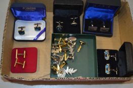 Mixed lot of cuff links