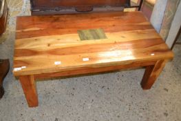 Modern mango wood coffee table, 110cm wide