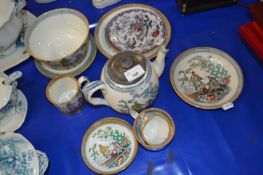Quantity of various late 19th century Peking pattern tea wares and other ceramics