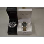 Two cased gents wrist watches