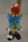 Murano art glass clown