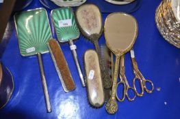 Mixed Lot: vintage dressing table brushes, mirrors, combs etc