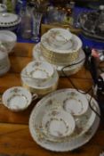 Quantity of Minton Lorraine pattern table wares