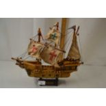 Model boat 'The Santa Maria'