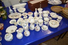 Large collection of modern Wedgwood vases, pin trays, bowls etc in a variety of patterns