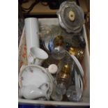 Mixed Lot to include tea wares, glass wares, EPNS tea pot etc