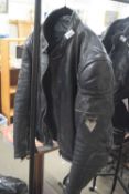 Frank Thomas leather motorcycle jacket