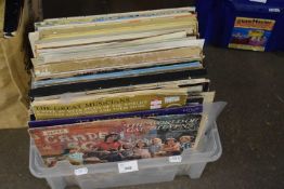 Box of mixed records