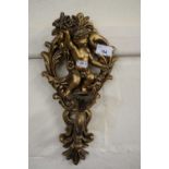 Gilt candle wall sconce
