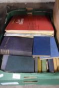 Box of mixed books and records