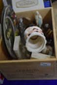 Mixed Lot - two Royal Doulton collectors plates, glass model of a horse, bookends etc