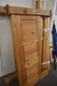 Pine framed double bed