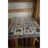 Quantity of collectable boxing champions collectors cards together with others