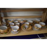 Quantity of Japanese eggshell tea wares