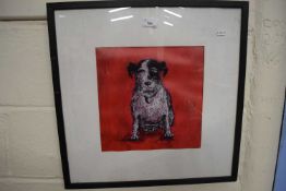 Print of a terrier, f/g