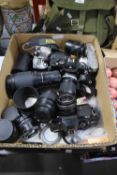 Cameras and equipment, various - Nikon, Fujica, Praktica and others