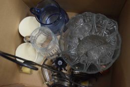 Mixed Lot - glass wares, jugs, candle holders etc