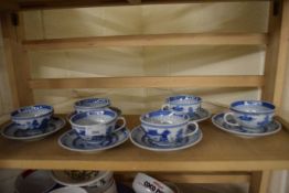 Quantity of Chinese tea cups and saucers