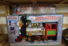 Rocky Mountain Bump & Co toy train, boxed