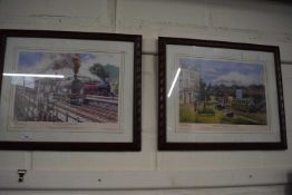 LMS Steam in Hertfordshire by Alan Ward, ltd ed 88/850, signed in pencil, together with LMS Steam in
