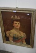 Chromolithograph print of Queen Alexandra