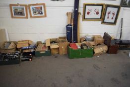 Large and extensive collection of various vintage projectors, lights, screens and other accessories