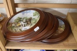 Four Wedgwood collectors plates in frames