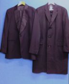 A gentleman's two piece dinner suit by Moss Bros., approx. 44" chest, together with a gentleman's