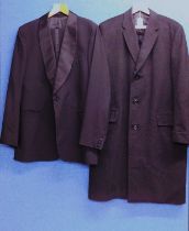 A gentleman's two piece dinner suit by Moss Bros., approx. 44" chest, together with a gentleman's