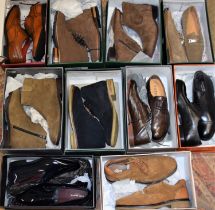 Gentleman's footwear: 1 pair by Kurt Geiger, 4 pairs by Samuel Windsor Prestige Collection, 1 pair