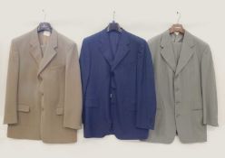 A quantity of menswear to include an Italian blue check jacket by Canali, with original retail