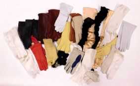 A quantity of lady's and gents leather and fabric gloves