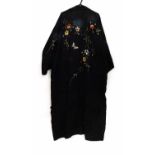 An early 20th century embroidered kimon/dressing gown
