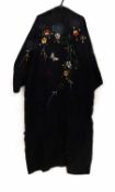 An early 20th century embroidered kimon/dressing gown