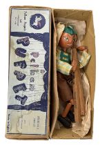 A boxed Pelham SS Tyrolean Boy marionette puppet