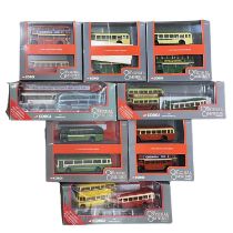 A collection of boxed and cased Corgi 'Original Omnibus Company' die-cast model buses, double