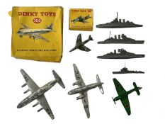 A collection of various die-cast/lead toys, to include: - Boxed Dinky 706 Vickers Viscount Air Liner
